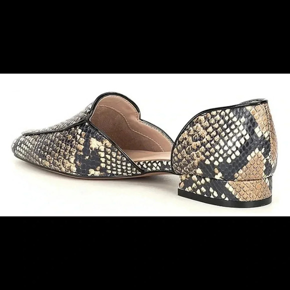 Preston & York Shannon Snake Print d'Orsay Flats - Picture 3 of 9